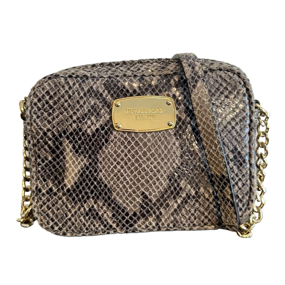 Michael Kors Mini Python Crossbody Hamilton Bag
